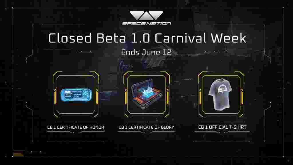 Space Nation Closed Beta Carnival: Challenges, Rewards and NFTs!