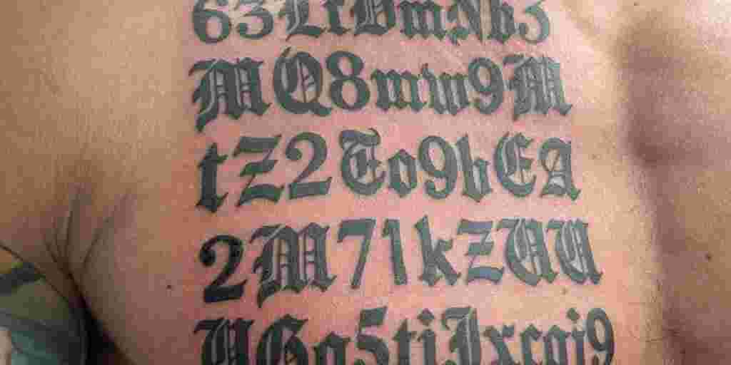 Man Inks Crypto Address on Skin, Discovers Error in Tattoo