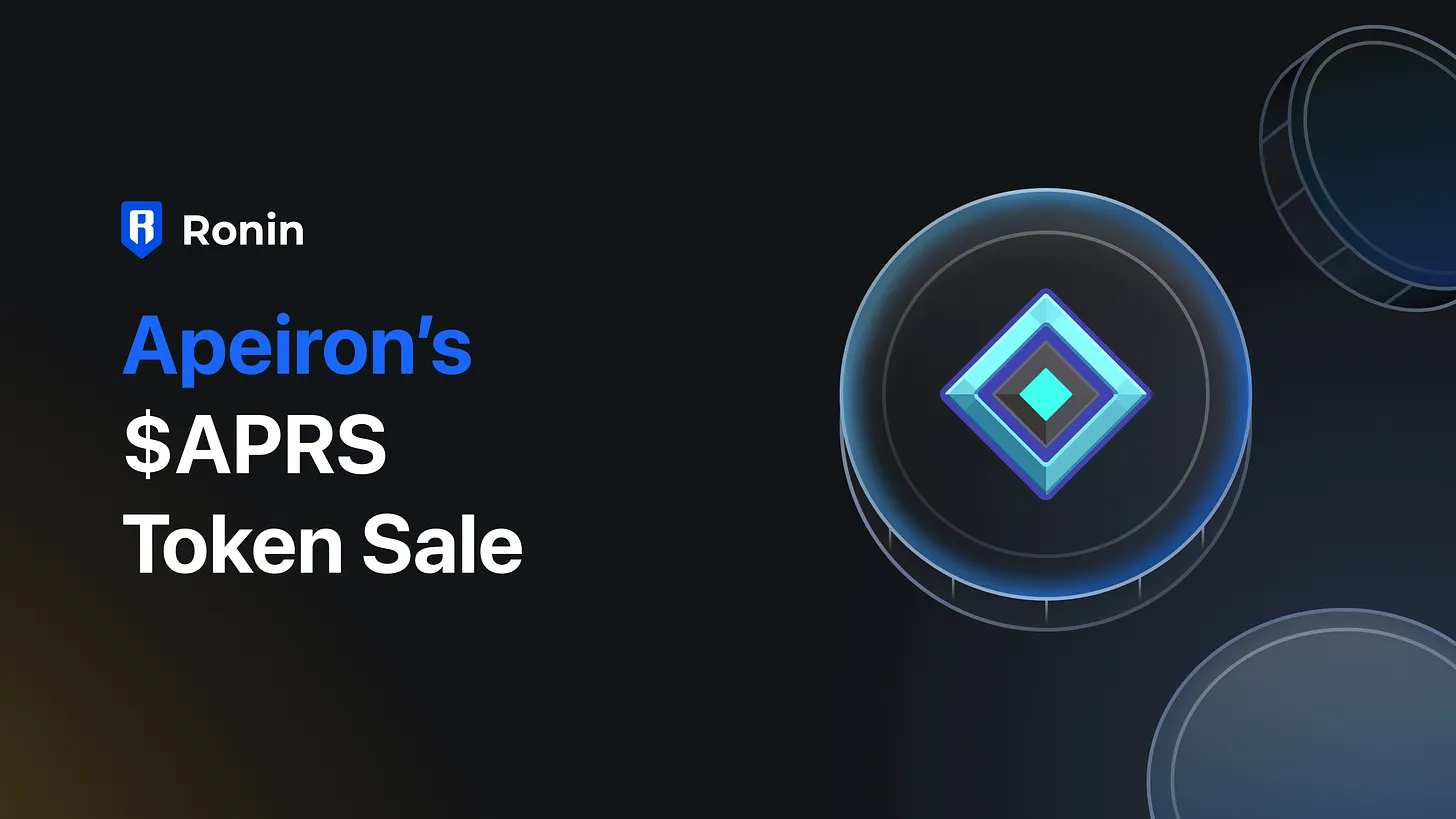 Apeiron $APRS Token: A New Dawn on Ronin