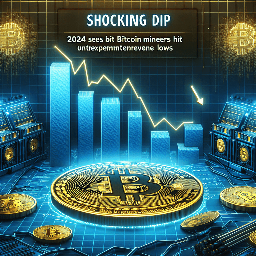 Shocking Dip: 2024 Sees Bitcoin Miners Hit Unprecedented Revenue Lows