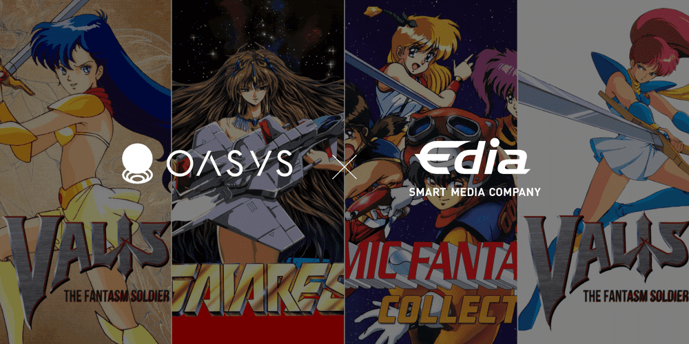 Oasys Teams Up with Edia to Revive 139 Classic Games on Web3 Platform