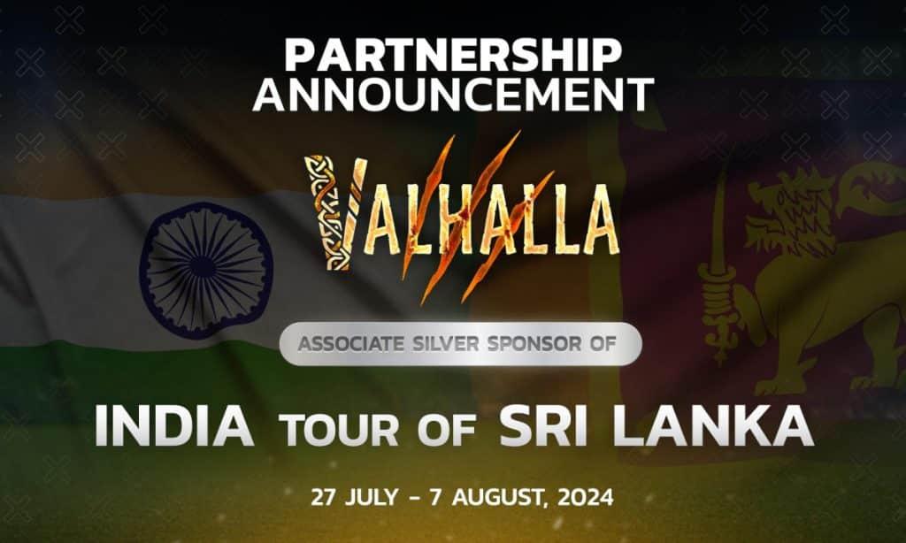 Floki's Valhalla Becomes Associate Sponsor for India's Cricket Tour in Sri Lanka