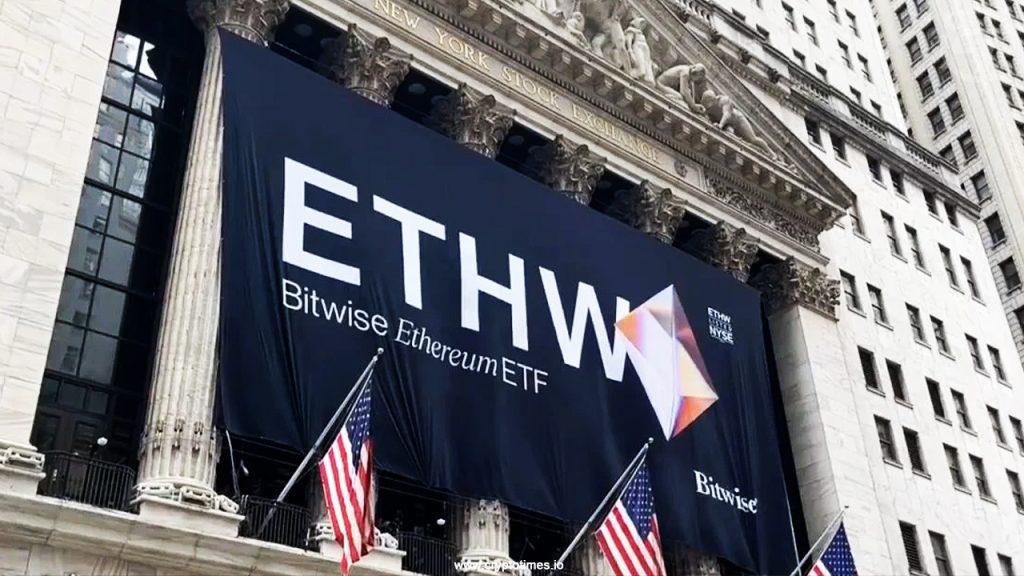 Bitwise Advocates for Ethereum ETF Using Striking Banner at NYSE