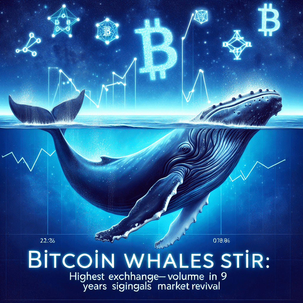 Bitcoin Whales Stir: Highest Exchange Volume in 9 Years Signals Market Revival