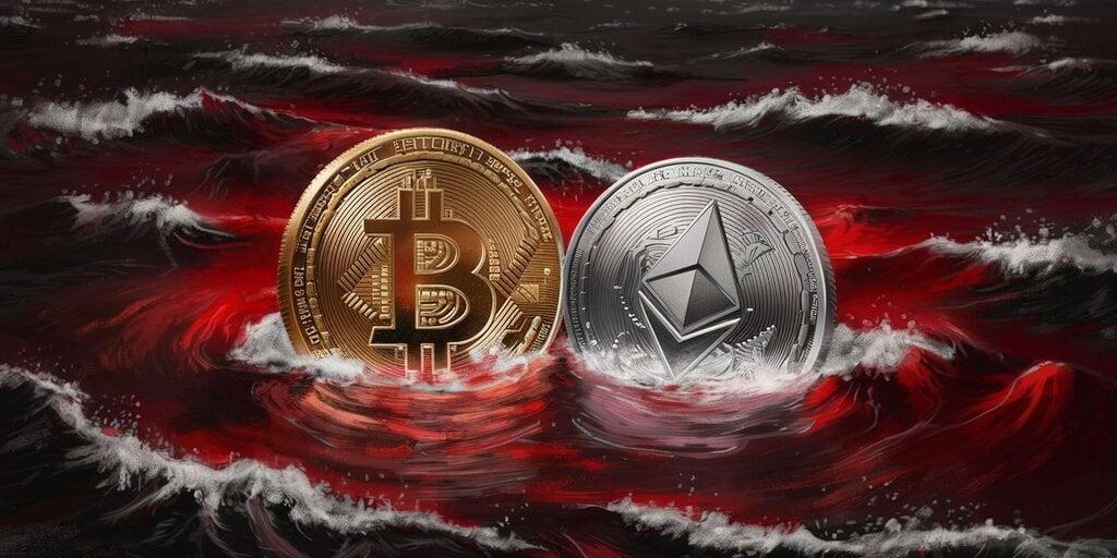 Bitcoin and Ethereum Valuations Tumble: Navigating the Surge in Liquidations Amid Economic Downturn Fears