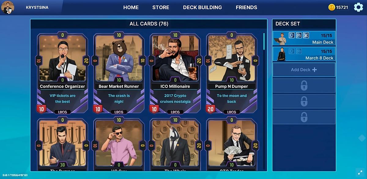 Legends of Crypto is a card game with Triad Battle mechanics designed for a broader audience than mid-core TCGs like Gods Unchained (web3).
