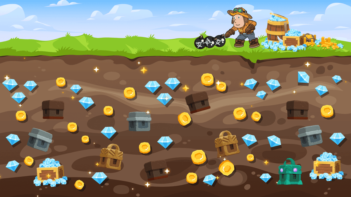 Midas Miner is the leading gold mining game on Binance Smart Chain, offering NFT items and a rewarding play-to-earn experience.