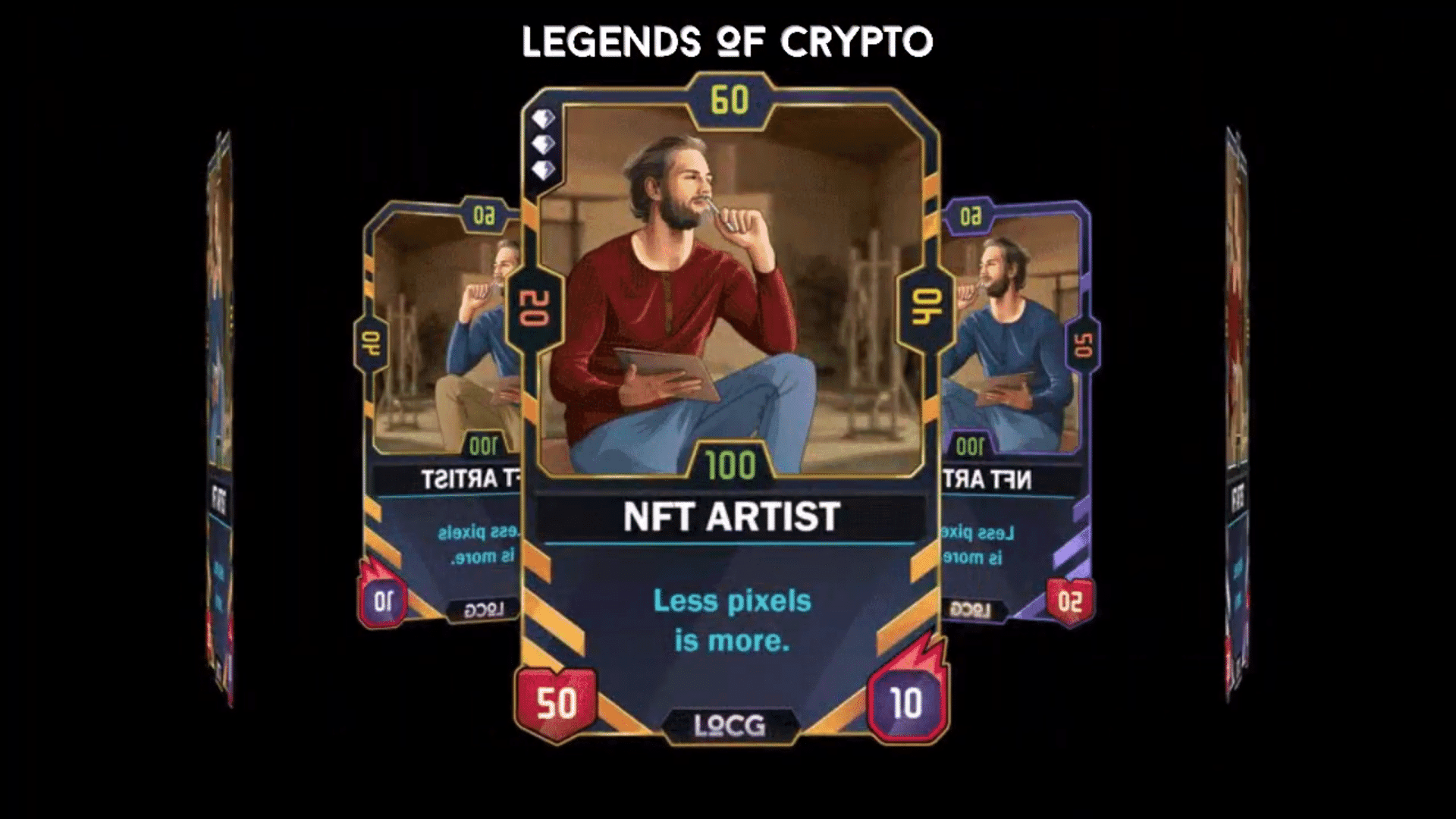 LOCGame is a collectible card game set in the crypto realm, offering mechanics with legendary characters. Engage, collect, and earn rewards.