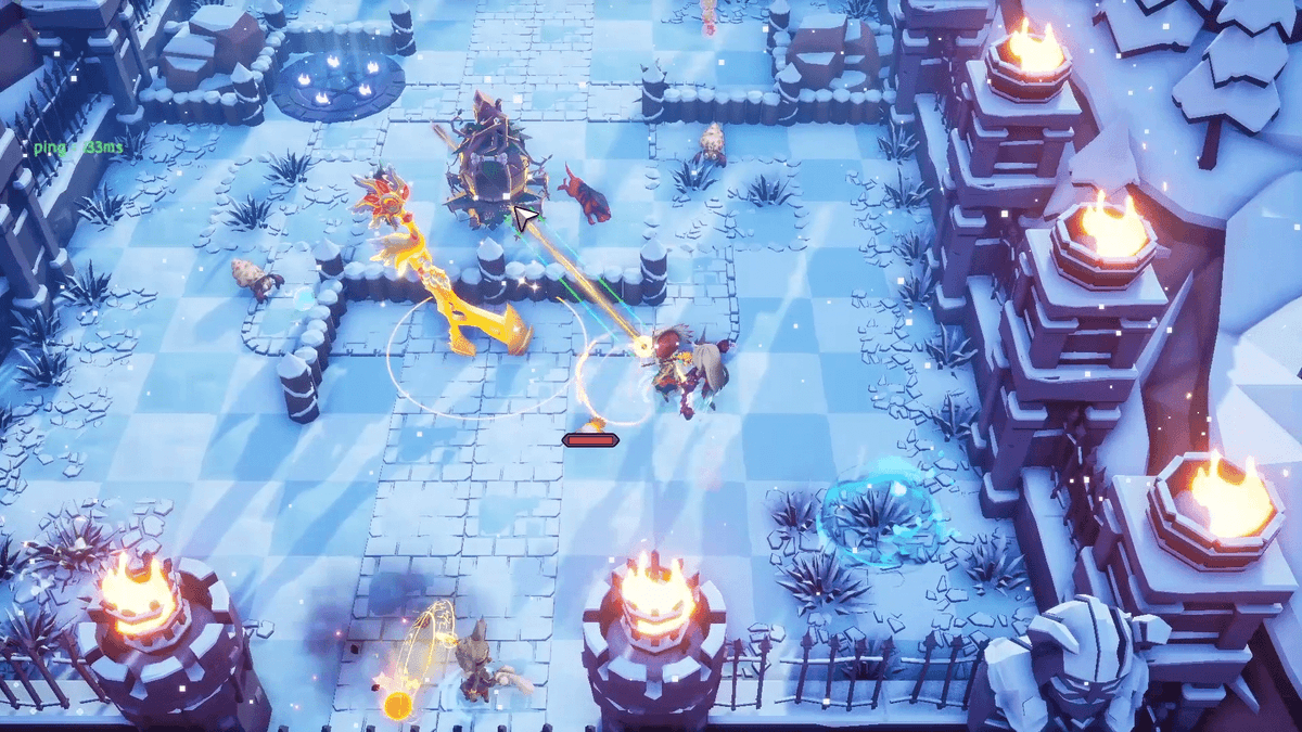 Tearing Spaces, a 3v3 MOBA, interweaves PvE and PvP interactions. Engage in quick sprints through mobs, and strategic disruptions of rivals.