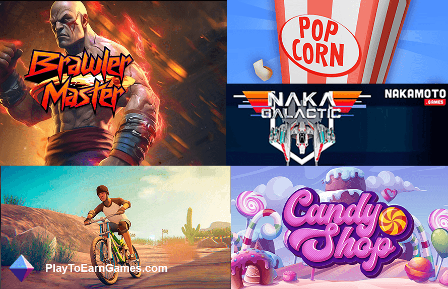 Nakamoto Games' Latest Web3 Gems: Action, Adventure, and Earnings Await in 'Brawler Master,' 'Popcorn Pepper,' 'Naka Galactic,' 'Candy Shop,' and 'Cycle Stunts'